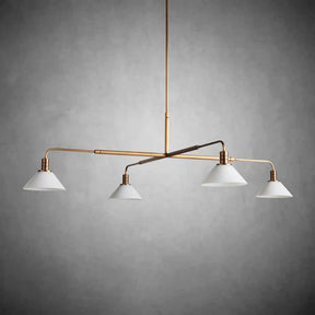 Theron Glass Round Chandelier 30'' 52''