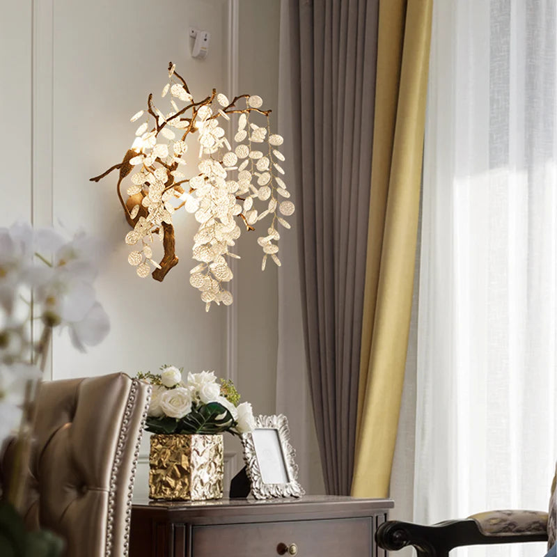 Thirza Branch Crystal Wall Sconce