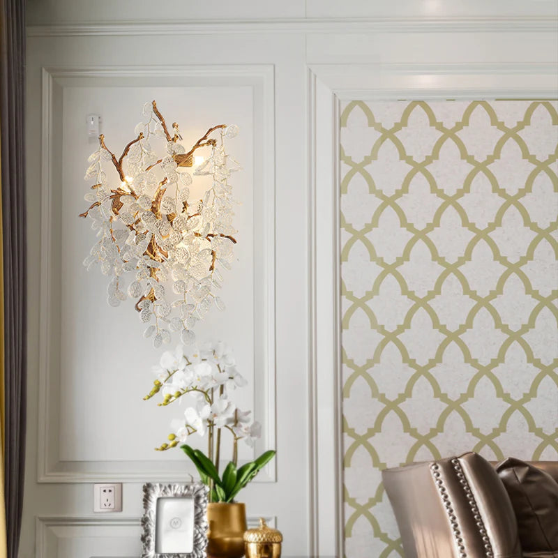 Thirza Branch Crystal Wall Sconce
