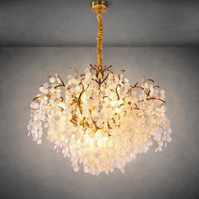 Thirza Brass Branch Crystal Chandelier