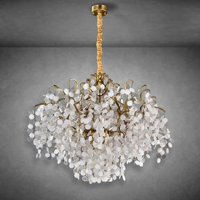 Thirza Brass Branch Crystal Chandelier