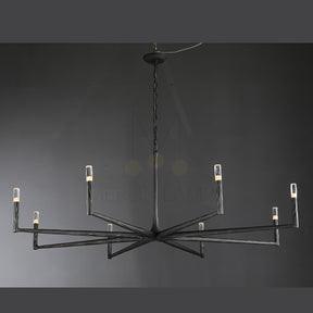 Thod Forged Round Chandelier for Living Room, Dining Room