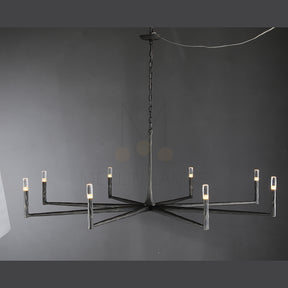 Thod Forged Round Chandelier for Living Room, Dining Room