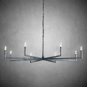 Thod Forged Round Chandelier for Living Room, Dining Room