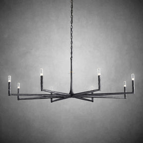 Thod Forged Round Chandelier for Living Room, Dining Room