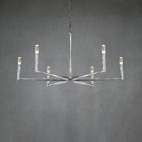 Thod Forged Round Chandelier for Living Room, Dining Room