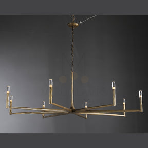 Thod Forged Round Chandelier for Living Room, Dining Room