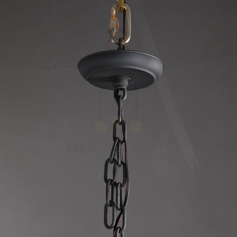 Thod Forged Round Chandelier for Living Room, Dining Room