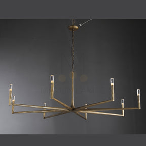 Thod Forged Round Chandelier for Living Room, Dining Room
