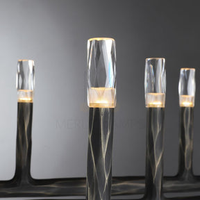 Thod Forged Round Chandelier for Living Room, Dining Room