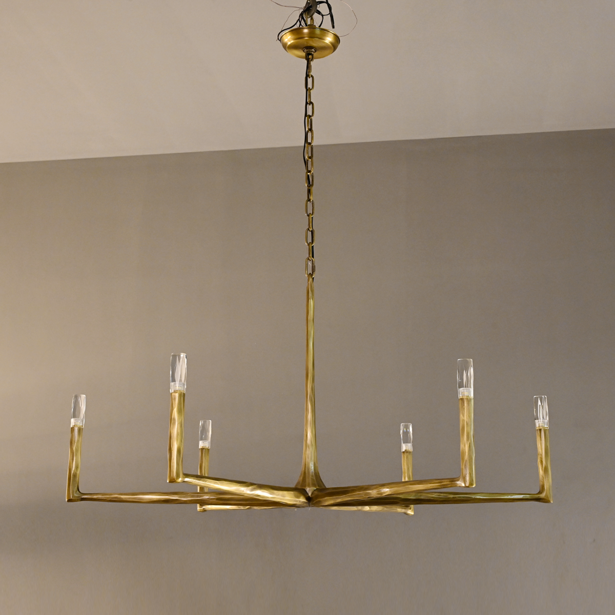Thod Forged Round Chandelier for Living Room, Dining Room