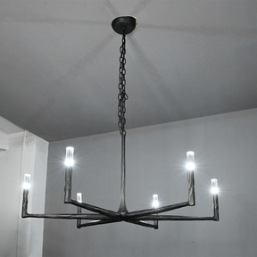 Thod Forged Round Chandelier for Living Room, Dining Room