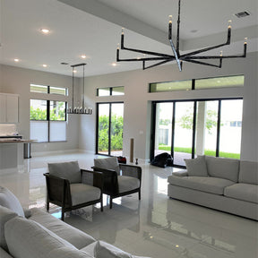 Thod Forged Round Chandelier for Living Room, Dining Room