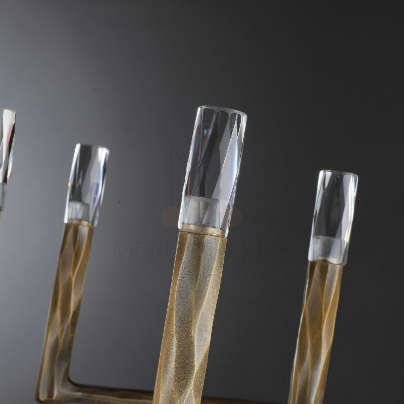 Thod Forged Round Chandelier for Living Room, Dining Room