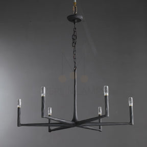 Thod Forged Round Chandelier for Living Room, Dining Room