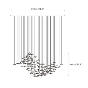 Tidal Art Glass Chandelier