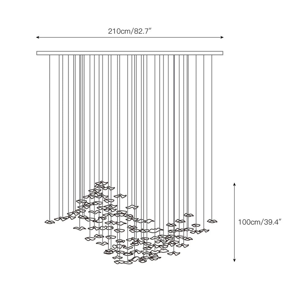 Tidal Art Glass Chandelier