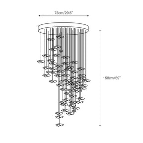 Tidal Art Glass Chandelier
