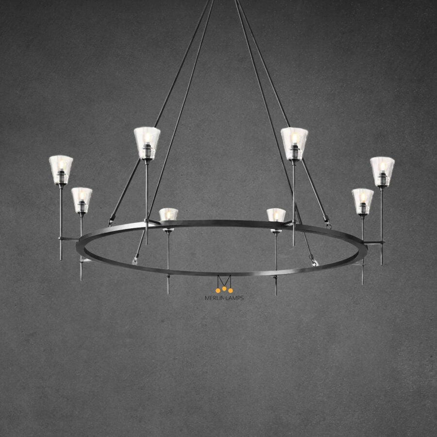 Torche Round Chandelier 58″