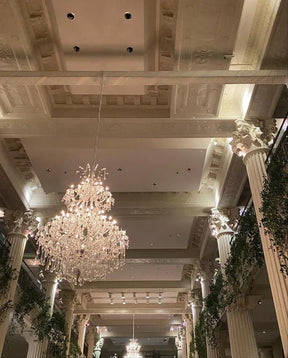 Traditional Candle Crystal Chandelier for Staircase/Foyer/Living Room/Villa