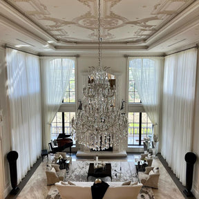 Traditional Candle Crystal Chandelier for Staircase/Foyer/Living Room/Villa
