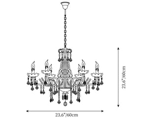 Traditional French Modern Candle Chandelier For Living Room Bedroom