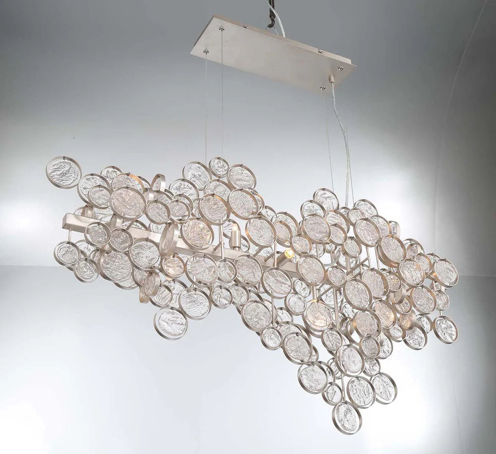 Trento Clustered Glass Linear Chandelier