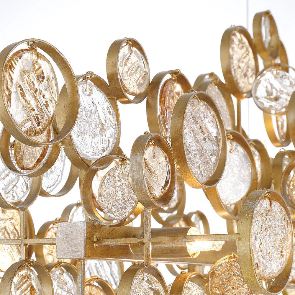 Trento Clustered Glass Linear Chandelier