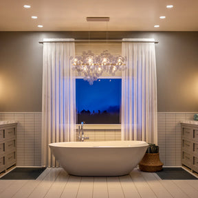 Trento Clustered Glass Linear Chandelier