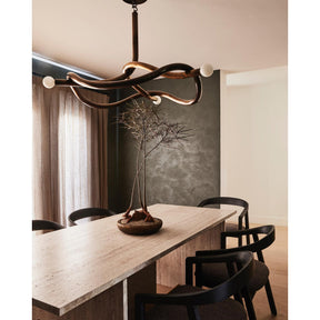 Tryst Chandelier - 3 lights ∅ 44.9″ x H 17.7″Antique BrassBlushlighting