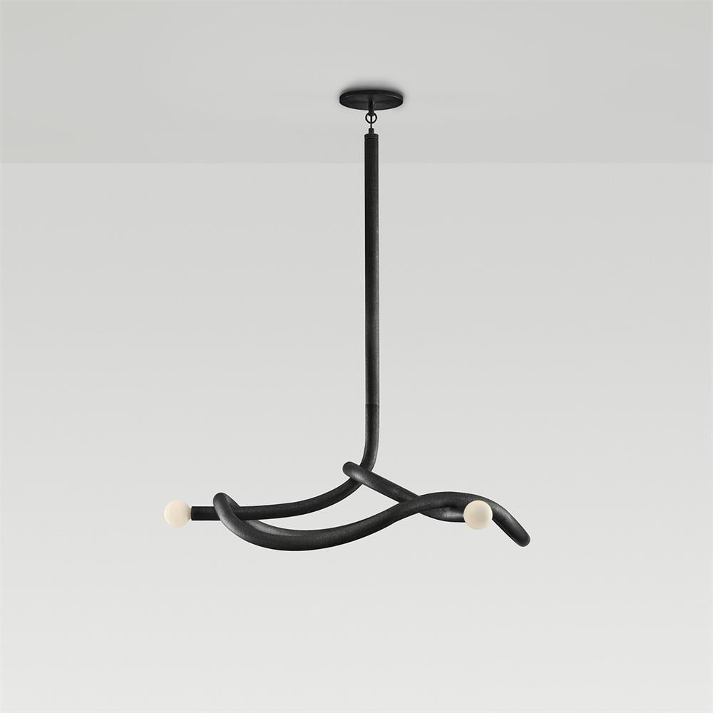 Tryst Chandelier - 3 lights ∅ 44.9″ x H 17.7″BlackBlushlighting
