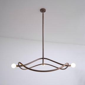 Tryst Chandelier - 3 lights ∅ 44.9″ x H 17.7″Antique BrassBlushlighting