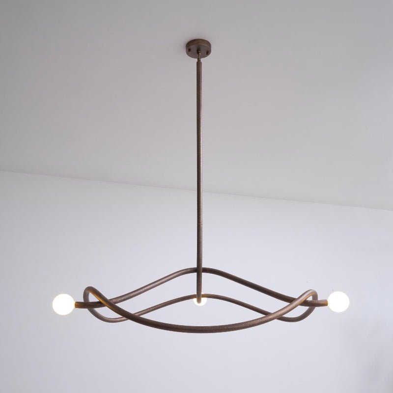 Tryst Chandelier - 3 lights ∅ 44.9″ x H 17.7″Antique BrassBlushlighting