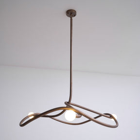 Tryst Chandelier - 3 lights ∅ 44.9″ x H 17.7″Antique BrassBlushlighting