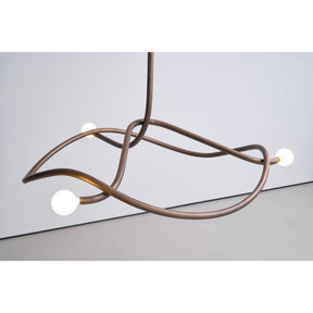 Tryst Chandelier - 3 lights ∅ 44.9″ x H 17.7″Antique BrassBlushlighting