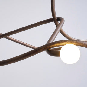 Tryst Chandelier - 3 lights ∅ 44.9″ x H 17.7″Antique BrassBlushlighting