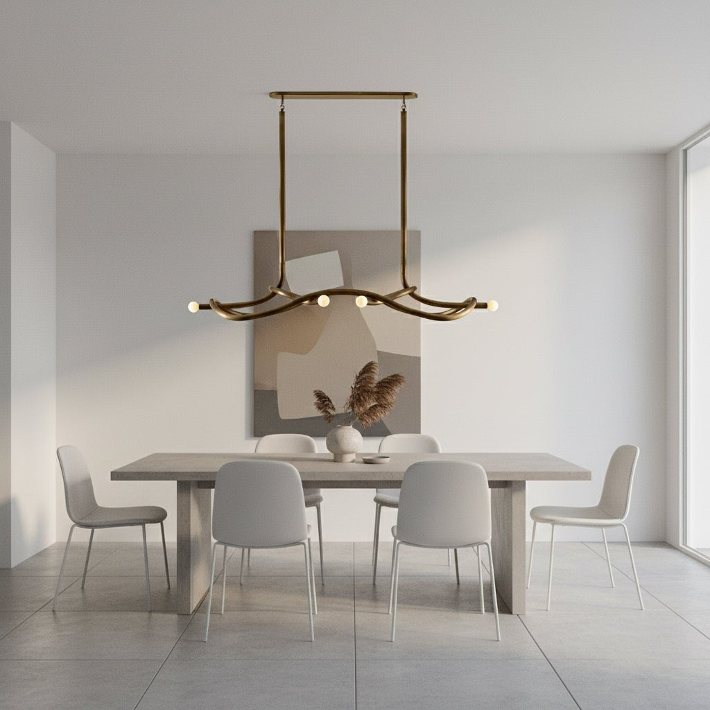 Tryst Chandelier - 3 lights ∅ 44.9″ x H 17.7″Antique BrassBlushlighting