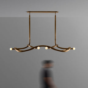 Tryst Chandelier - 3 lights ∅ 44.9″ x H 17.7″Antique BrassBlushlighting