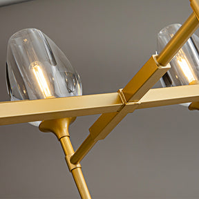 Tulpe Linear Chandelier 65", Dining Room Chandelier