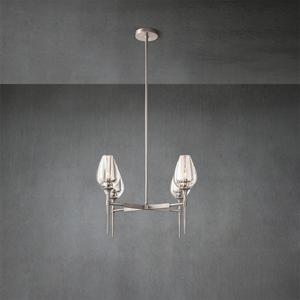 Tulpe Round Living Room Chandelier 27", Island Chandelier