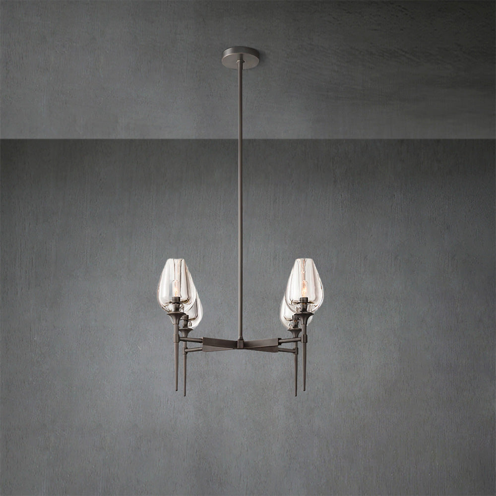 Tulpe Round Living Room Chandelier 27", Island Chandelier