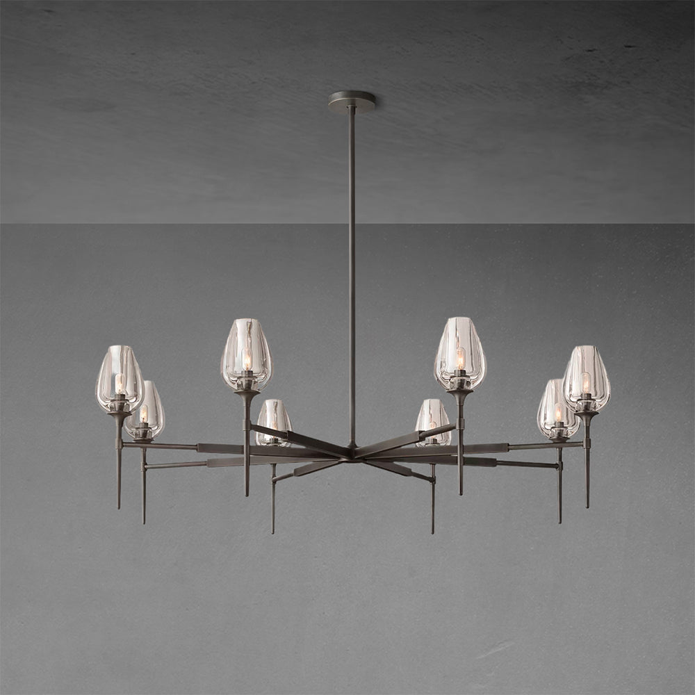 Tulpe Round Living Room Chandelier 54"