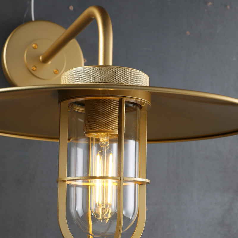 Ultra Outdoor Wall Sconce, Industrial Metal Wall Light Fixture