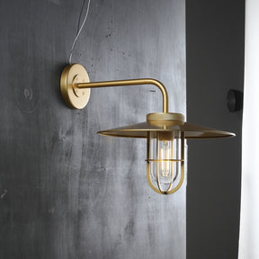 Ultra Outdoor Wall Sconce, Industrial Metal Wall Light Fixture