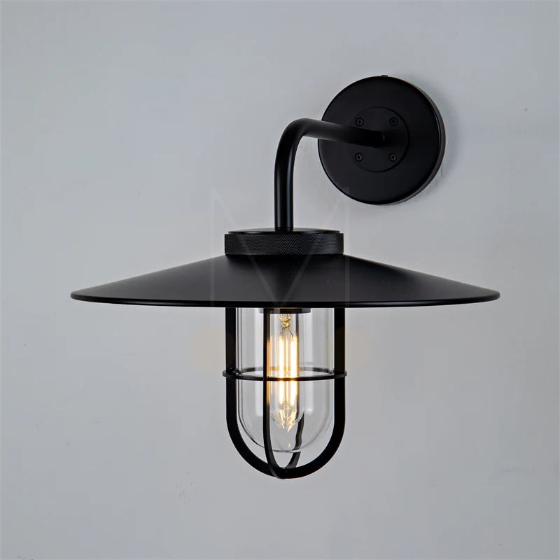 Ultra Outdoor Wall Sconce, Industrial Metal Wall Light Fixture