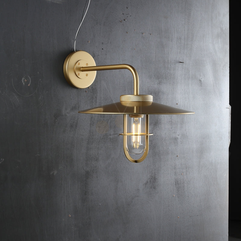 Ultra Outdoor Wall Sconce, Industrial Metal Wall Light Fixture