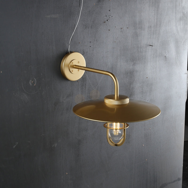 Ultra Outdoor Wall Sconce, Industrial Metal Wall Light Fixture