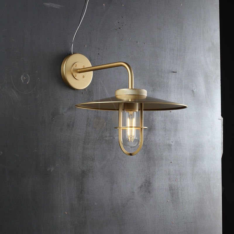 Ultra Outdoor Wall Sconce, Industrial Metal Wall Light Fixture