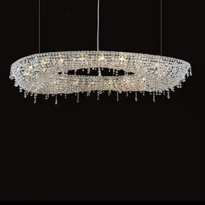 Unique Foyer Crystal Chandelier Luxury Hallway Ceiling Lamp Living Room Hanging Light Decor for Entryway