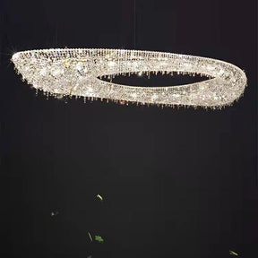 Unique Foyer Crystal Chandelier Luxury Hallway Ceiling Lamp Living Room Hanging Light Decor for Entryway